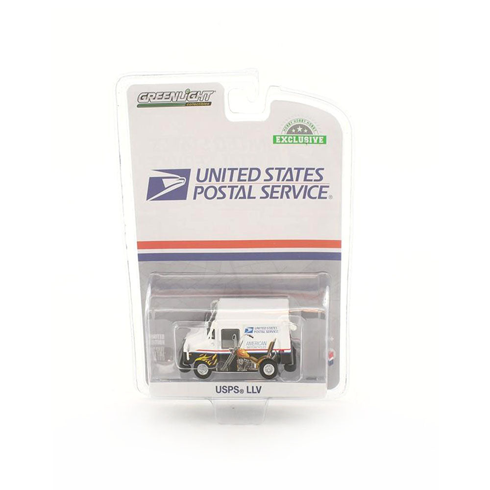 Greenlight Licensed 1:64 Scale USPS Delivery Vehicle With Collectible Stamps Livery Diecast Model Toy