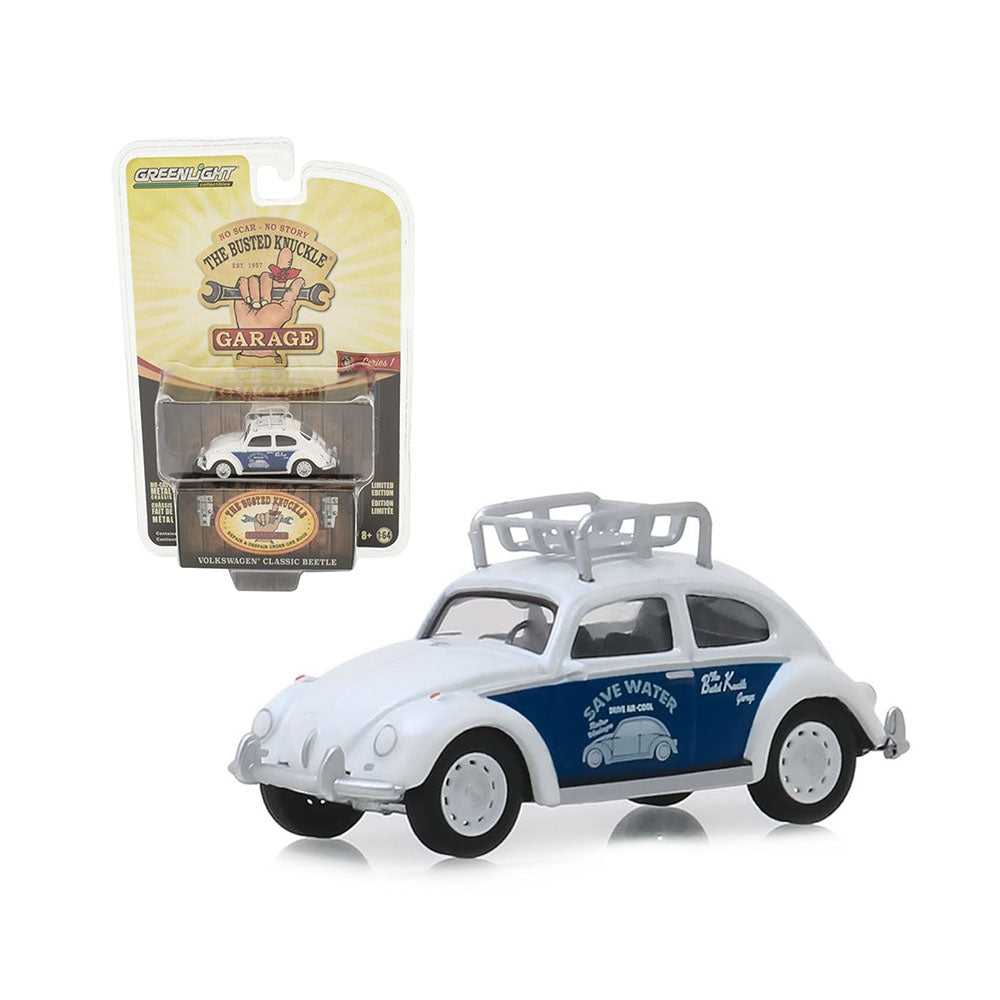 Greenlight Licensed 1:64 Scale Classic Volkswagen Beetle With Roof Rack Diecast Model Car
