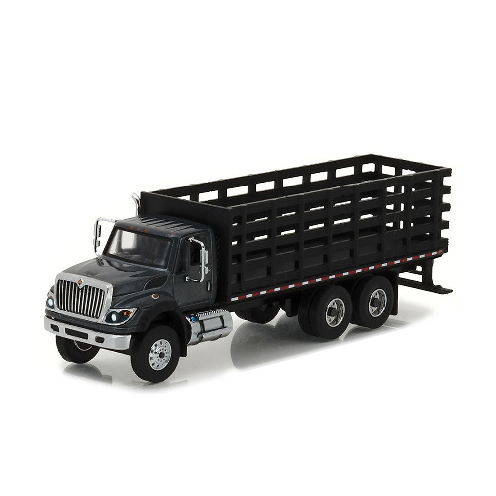 Greenlight Licensed 1:64 Scale International Workstar Platform Stake 2017 Diecast Model Car Black