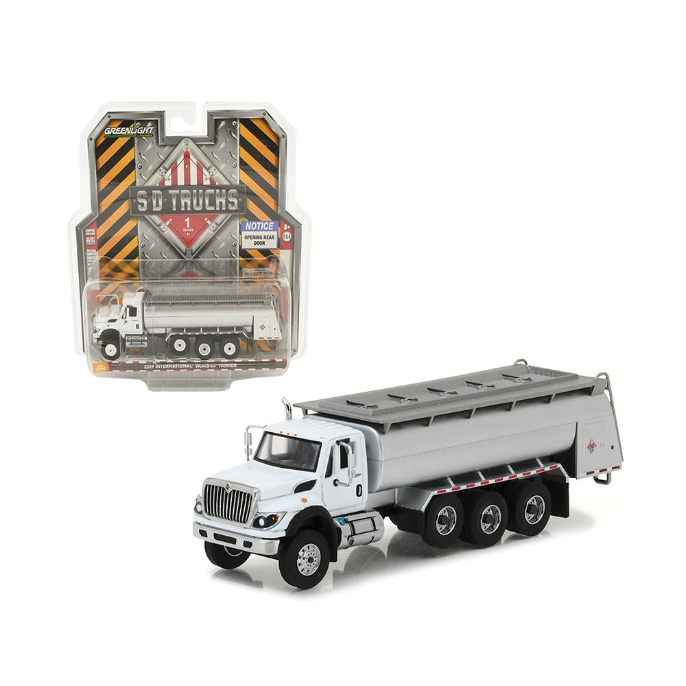 Greenlight Licensed 1:64 Scale International Workstar Tanker 2017 Diecast Model Car White
