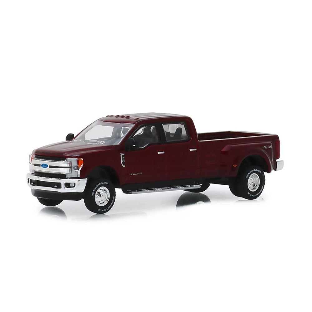 Greenlight Licensed 1:64 Scale Ford F-350 King Ranch Dually Drivers 2019 Diecast Model Car Burgundy