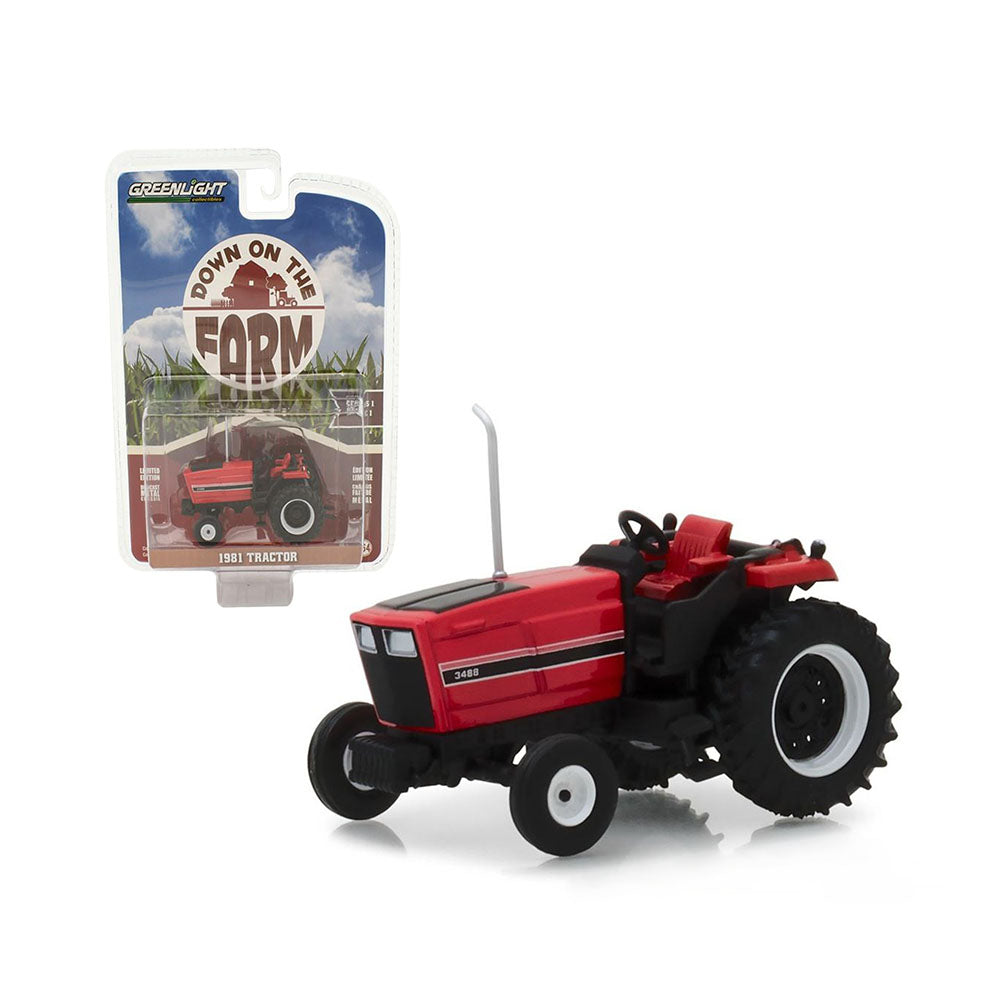 Greenlight Licensed 1:64 Scale International Harvester 3488 Tractor 1981 Diecast Model Car Red & Black