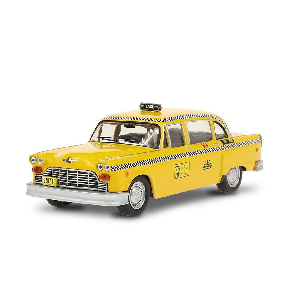 Greenlight Licensed 1:43 Scale Checker Taxi Cab 1974 Diecast Model Car Yellow