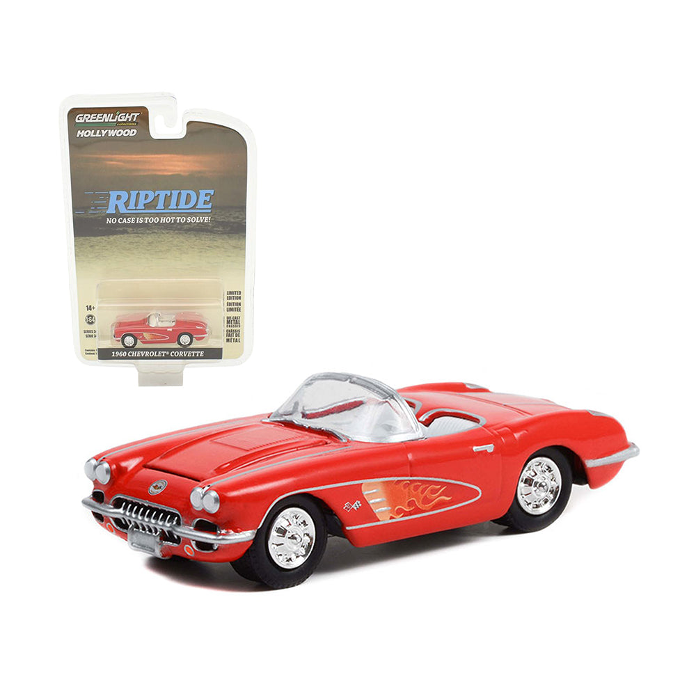 Greenlight 1:64 Scale Chevrolet Corvette 1960 Diecast Model Car Red