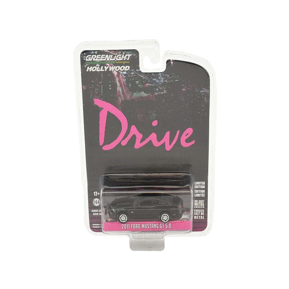 Greenlight 1:64 Scale Ford Mustang GT 5.0 2011 Diecast Model Car Black
