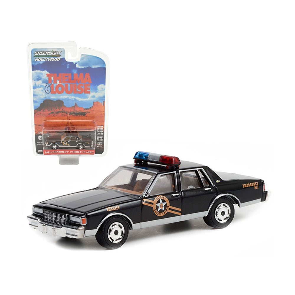 Greenlight 1:64 Scale Chevrolet Caprice Classic 1981 Diecast Model Car Black