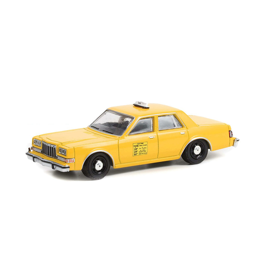 Greenlight 1:64 Scale Dodge Diplomat Taxi 1984 Diecast Model Toy Yellow