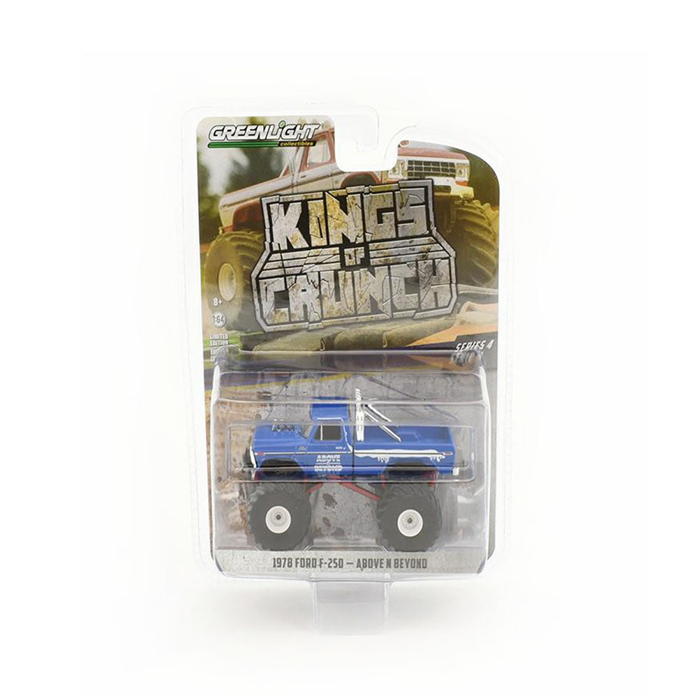 Greenlight Licensed 1:64 Scale Ford F-250-Above N Beyond 1978 Diecast Model Car Blue