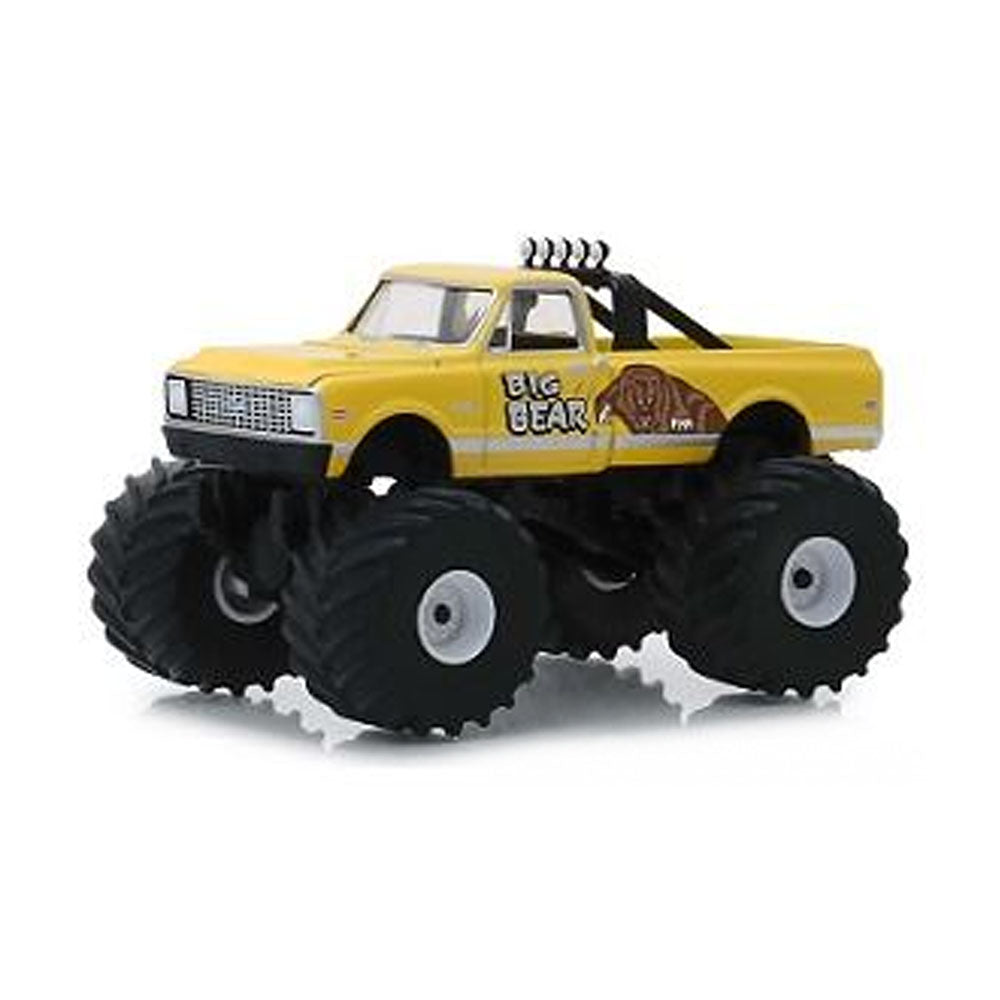 Greenlight Licensed 1:64 Scale Chevrolet C20 Big Bear 1972 Diecast Model Car Yellow