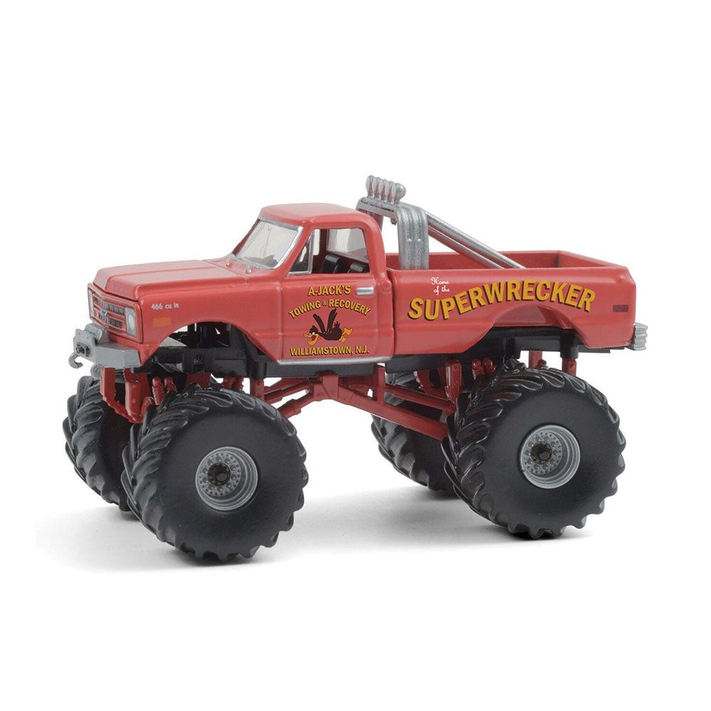 Greenlight Licensed 1:64 Scale Chevrolet K-10 Superwrecker 1968 Diecast Model Car Red