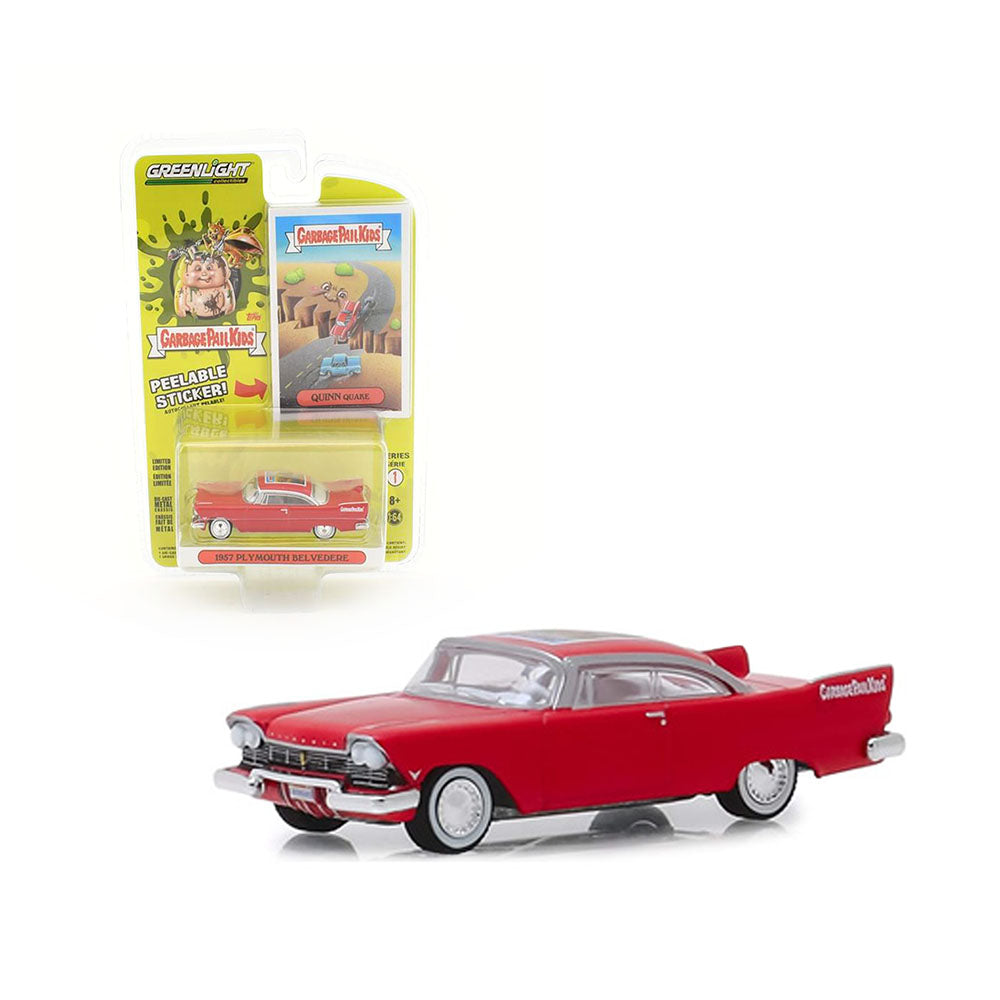Greenlight Licensed 1:64 Scale Plymouth Belvedere 1957 Diecast Model Car Red