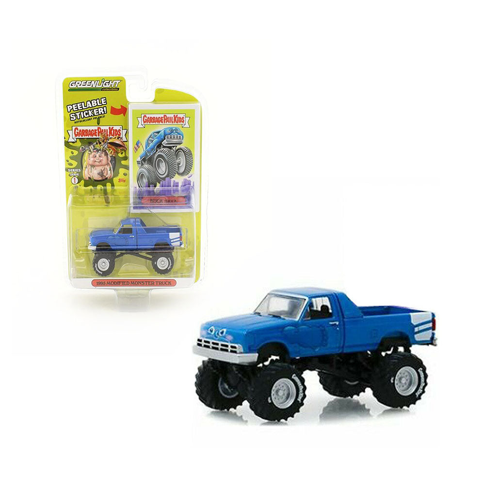 Greenlight Licensed 1:64 Scale Modified Monster Truck 1995 Diecast Model Toy Blue