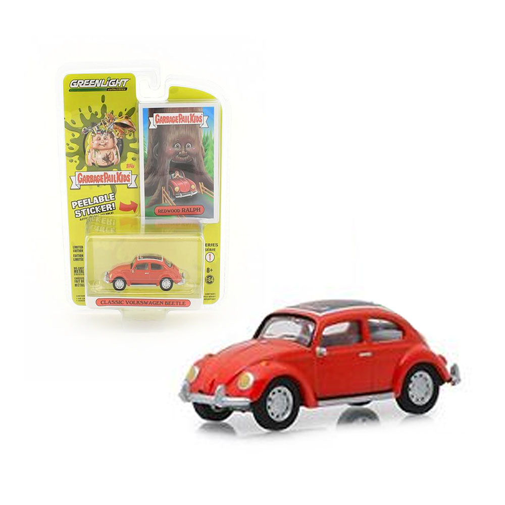 Greenlight Licensed 1:64 Scale Classic Volkswagen Beetle Diecast Model Car Red