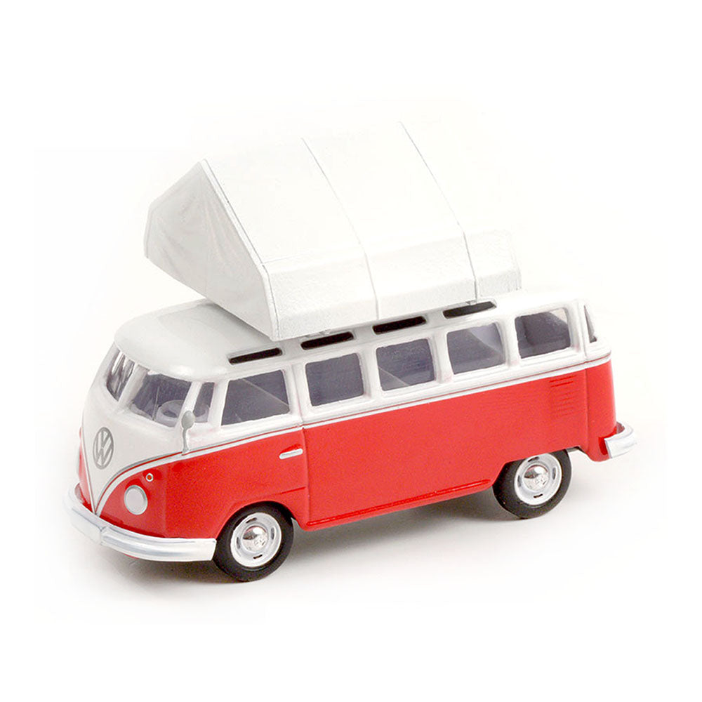Greenlight Licensed 1:64 Scale Volkswagen Samba Bus 1964 Diecast Model Toy Red & White
