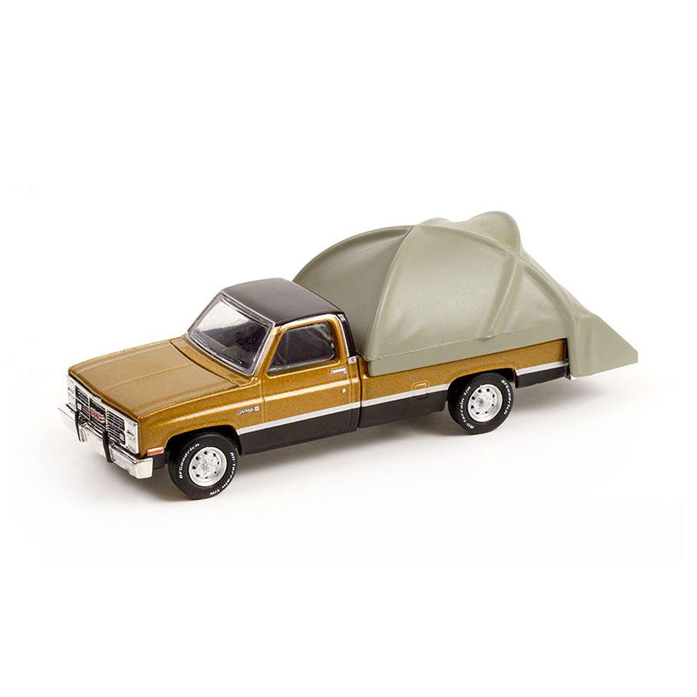 Greenlight Licensed 1:64 Scale GMC Sierra Classic 1984 Diecast Model Car Brown & Grey