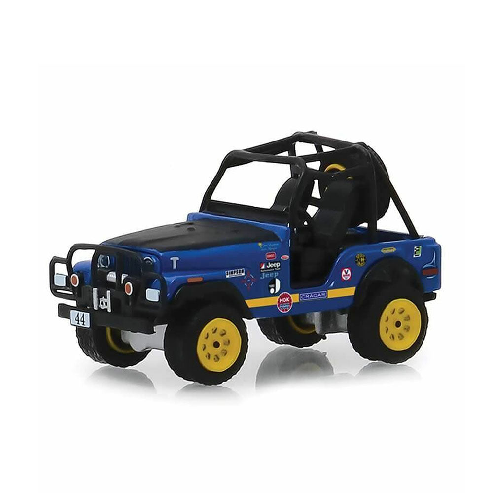 Greenlight Licensed 1:64 Scale Jeep CJ-5 1971 Diecast Model Car Blue