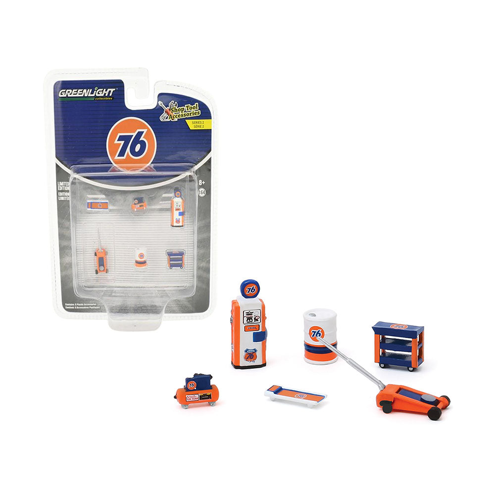 Greenlight Licensed 1:64 Scale Union 76 Shop Tool Accessories Model Toy