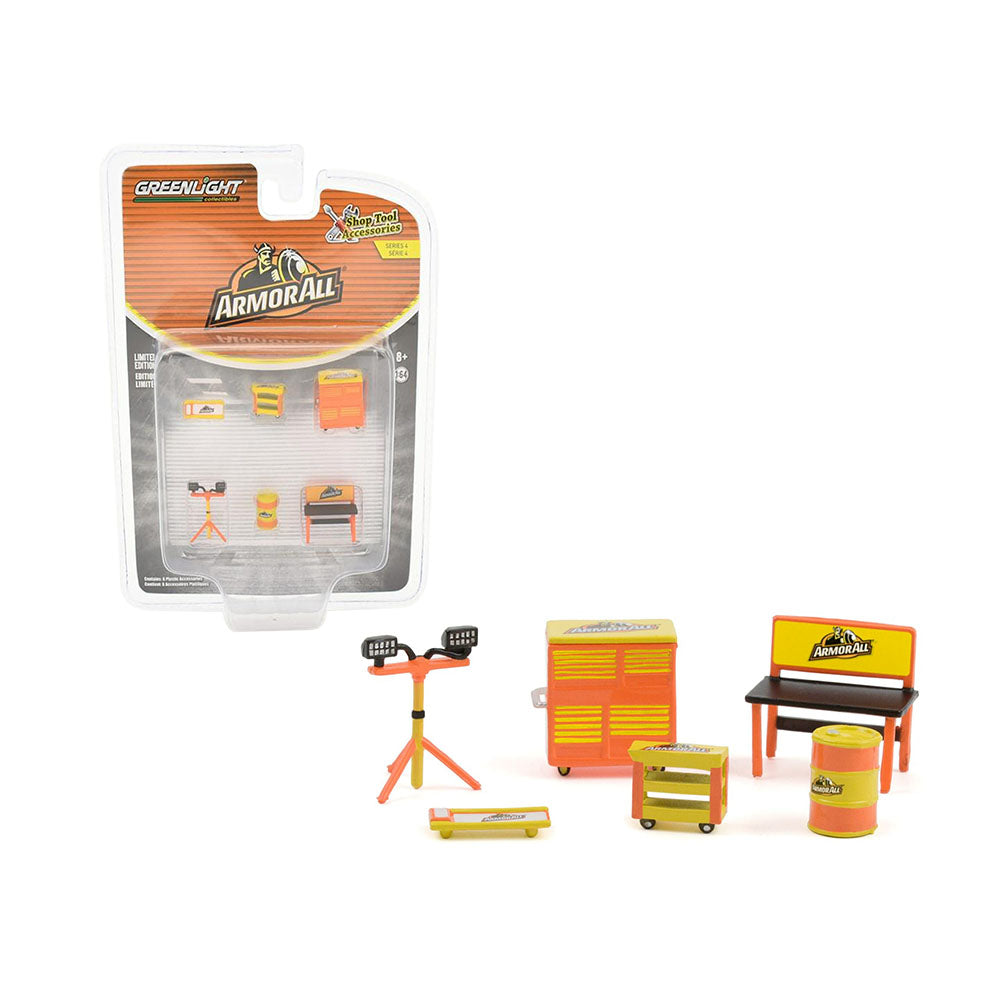 Greenlight Licensed 1:64 Scale Armor All Shop Tool Accessories Model Toy