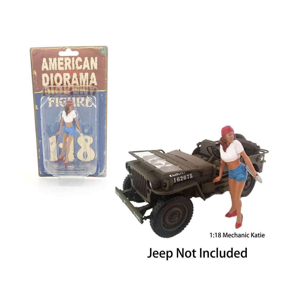 American Diorama 1:18 Scale Katie Mechanic Figure Accessory Model Toy