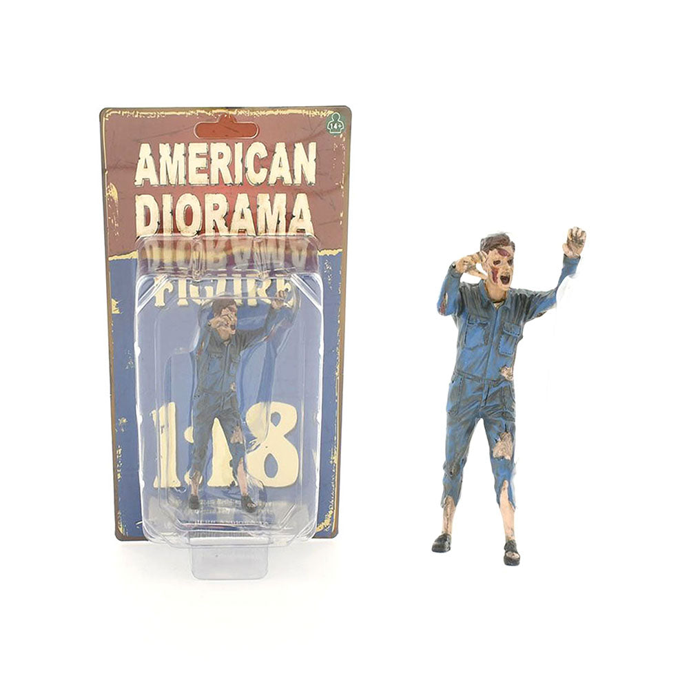 American Diorama 1:18 Scale Zombie Mechanic II Figure Accessory Model Toy
