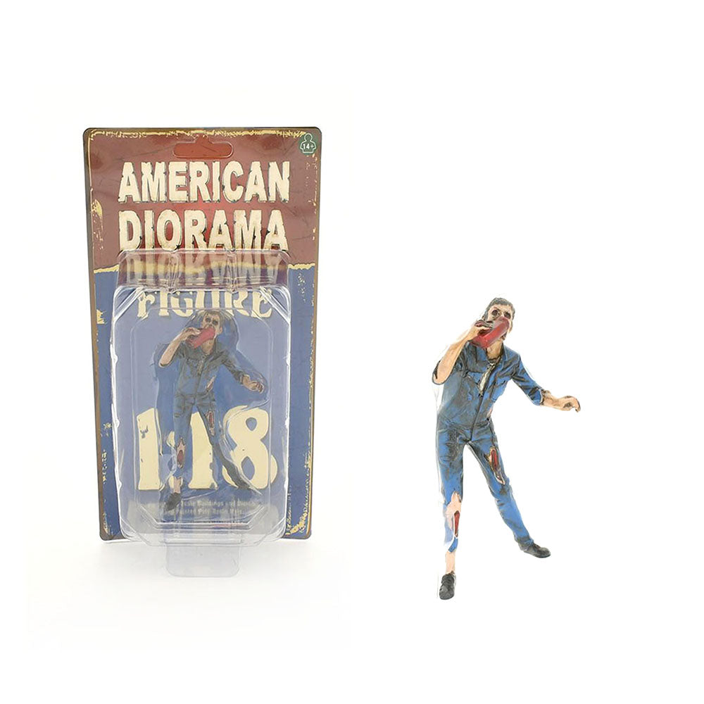 American Diorama 1:18 Scale Zombie Mechanic III Figure Accessory Model Toy