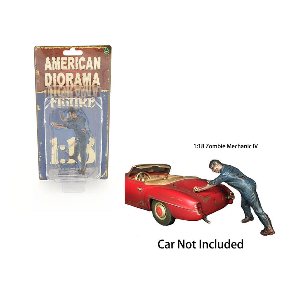 American Diorama 1:18 Scale Zombie Mechanic IV Figure Accessory Model Toy