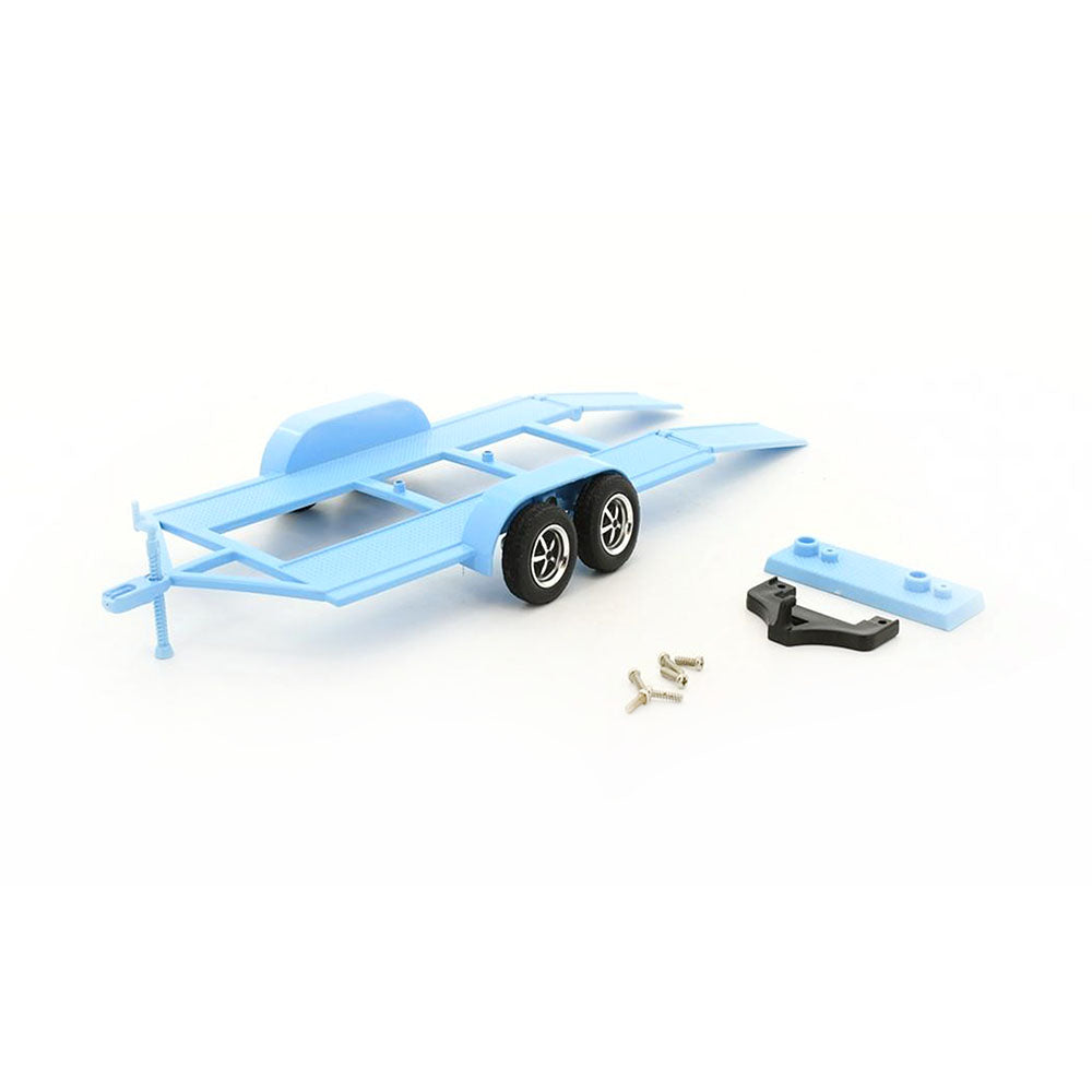 Motormax Licensed 1:24 Scale Metal Trailer With Plastic Tow Bar Blue Model Toy