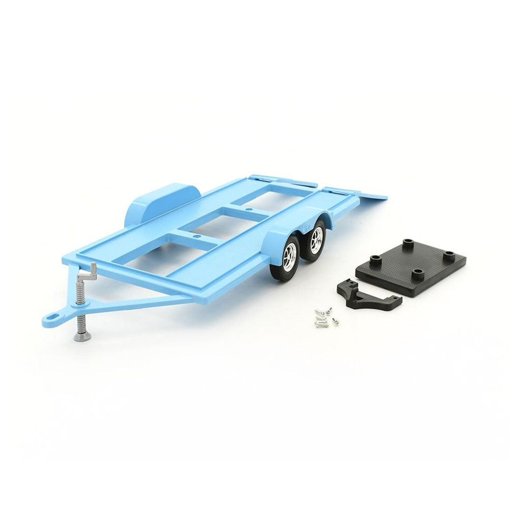 Motormax Licensed 1:18 Scale Metal Trailer With Plastic Tow Bar Blue Model Toy