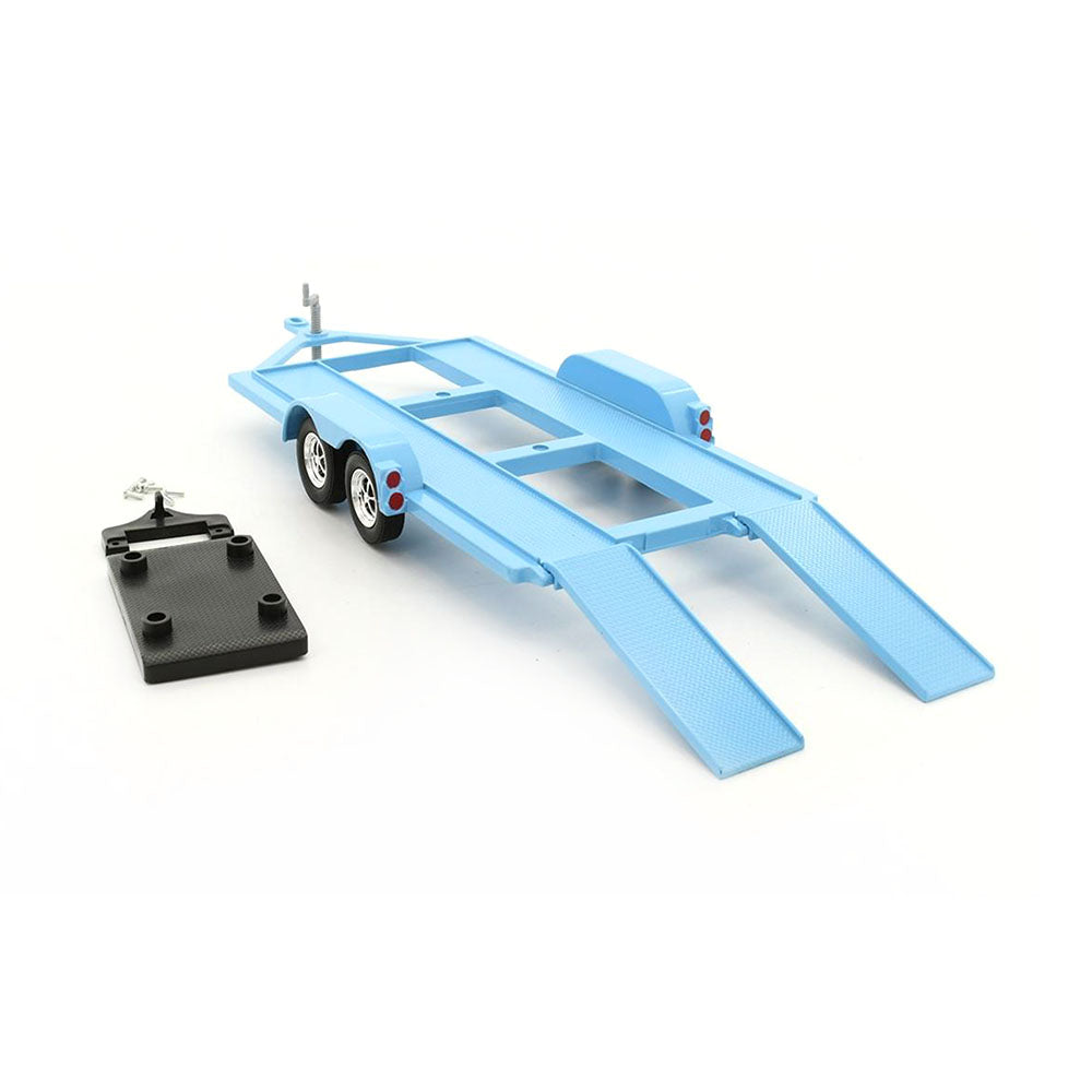 Motormax Licensed 1:18 Scale Metal Trailer With Plastic Tow Bar Blue Model Toy