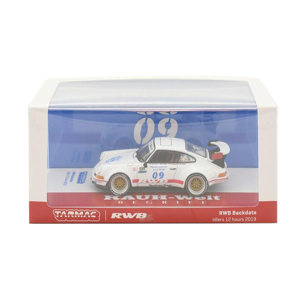 Tarmac Works Licensed 1:43 Scale Porsche RWB Backdate #9 Idlers 12 Hours 2019 Diecast Model Car