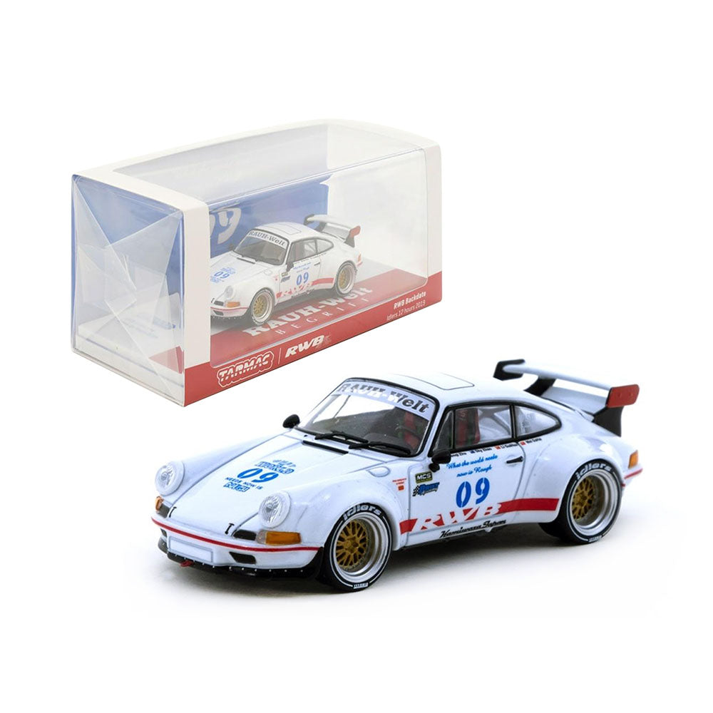 Tarmac Works Licensed 1:43 Scale Porsche RWB Backdate #9 Idlers 12 Hours 2019 Diecast Model Car