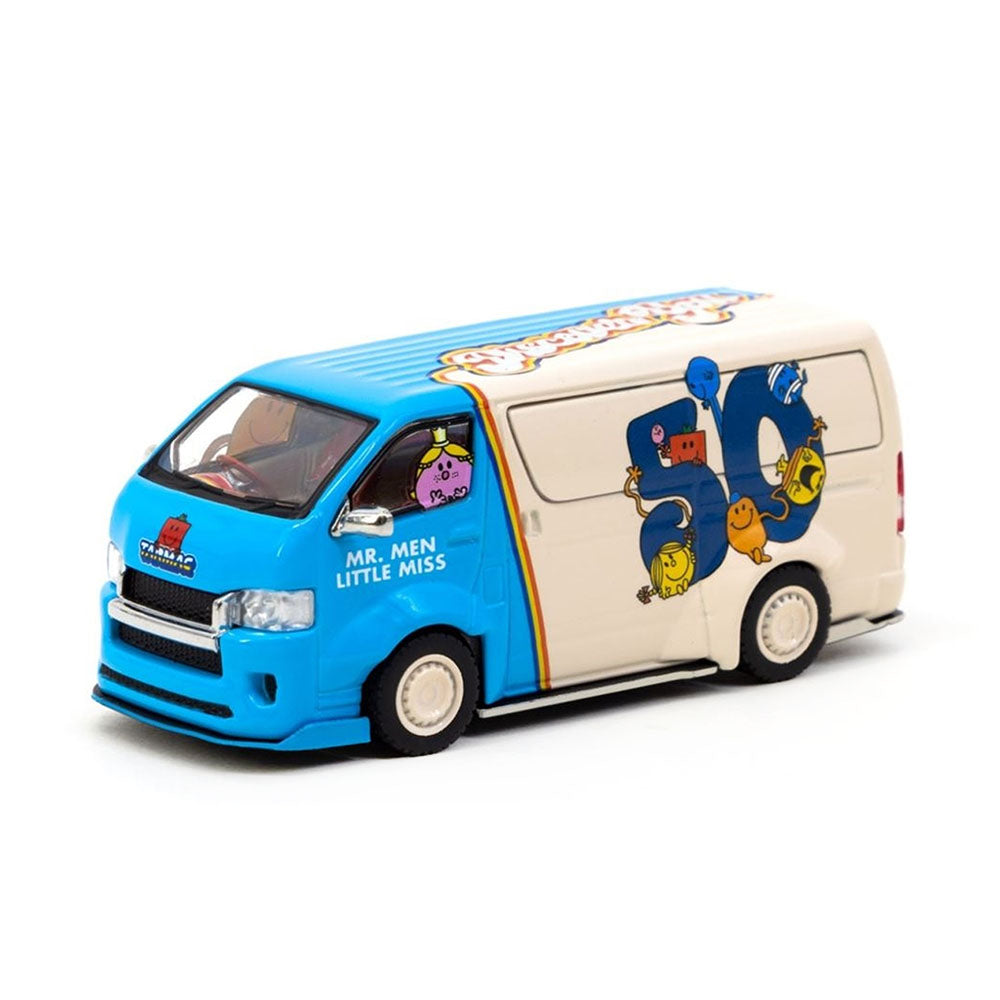 Tarmac Works Licensed 1:64 Scale Toyota Hiace Widebody With Oil Can Model Toy