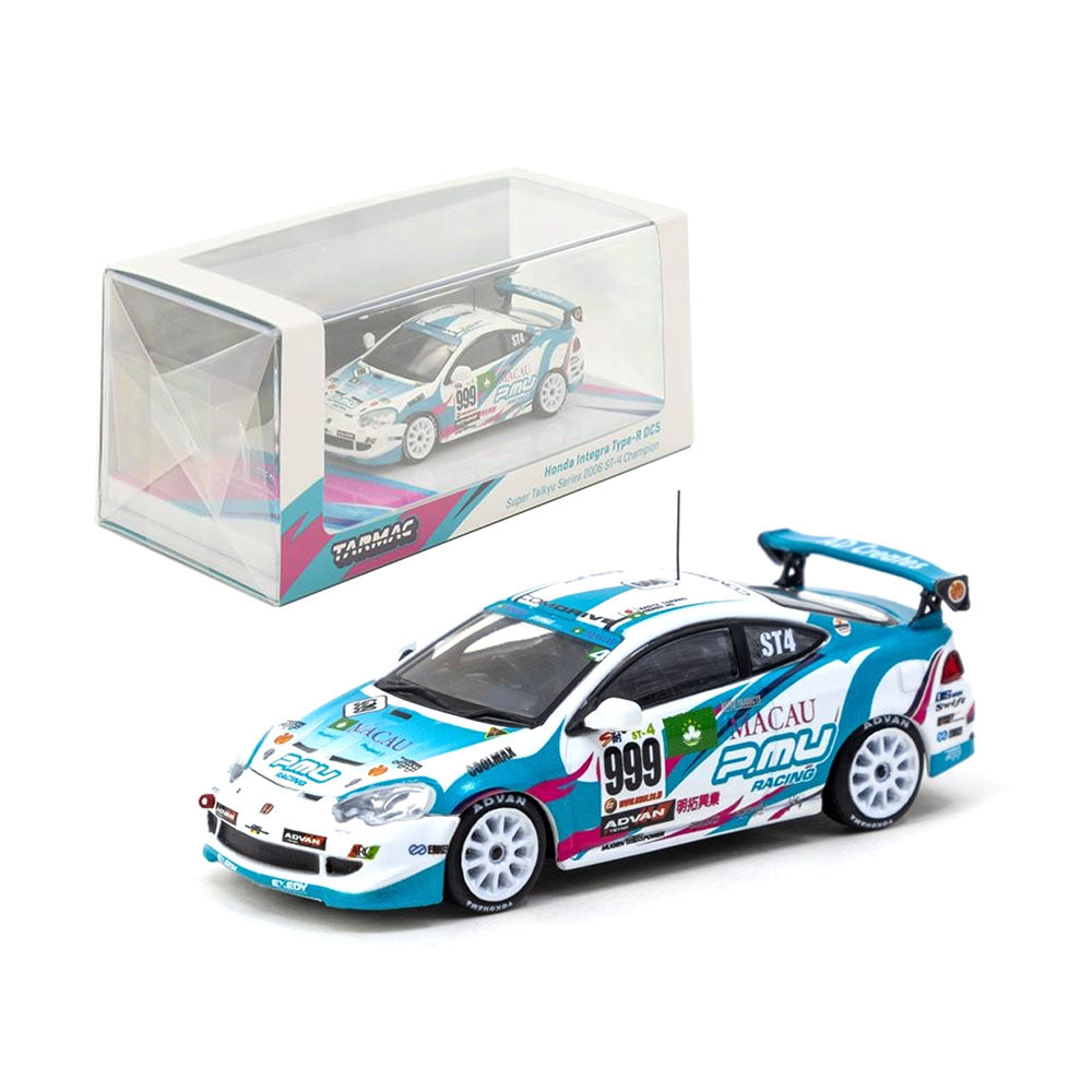 Tarmac Works Licensed 1:64 Scale Honda Integra Type-R DC5 Super Taikyu Series 2006 ST-4 Model Car