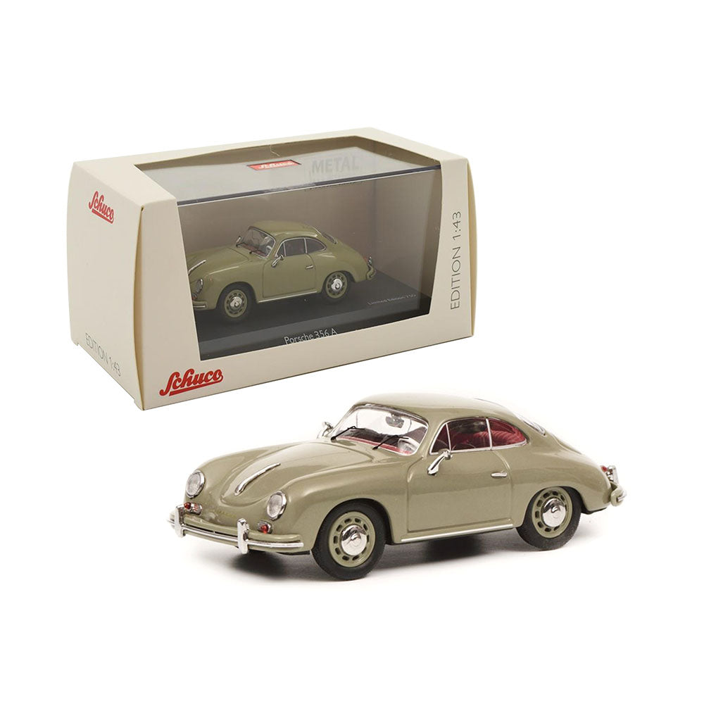 Schuco Licensed 1:43 Scale Porsche 356 A Coupe Diecast Model Car Taupe