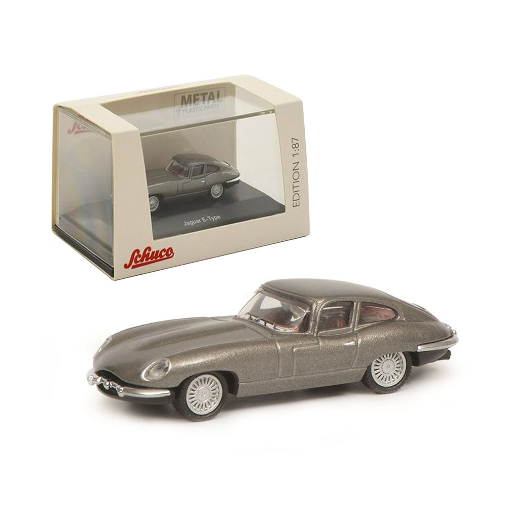 Schuco Licensed 1:87 Scale Jaguar E-Type Diecast Model Car Grey