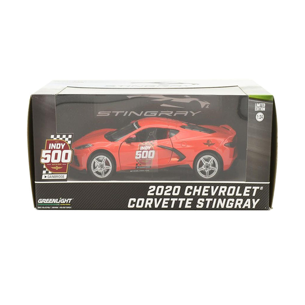 Greenlight Licensed 1:24 Scale Chevrolet Corvette C8 Stingray Coupe 2020 Diecast Model Car Red