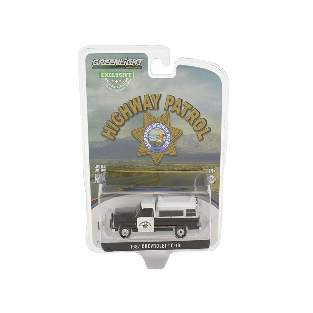 Greenlight Licensed 1:64 Scale Chevrolet C 10 California Highway Patrol 1987 Model Car
