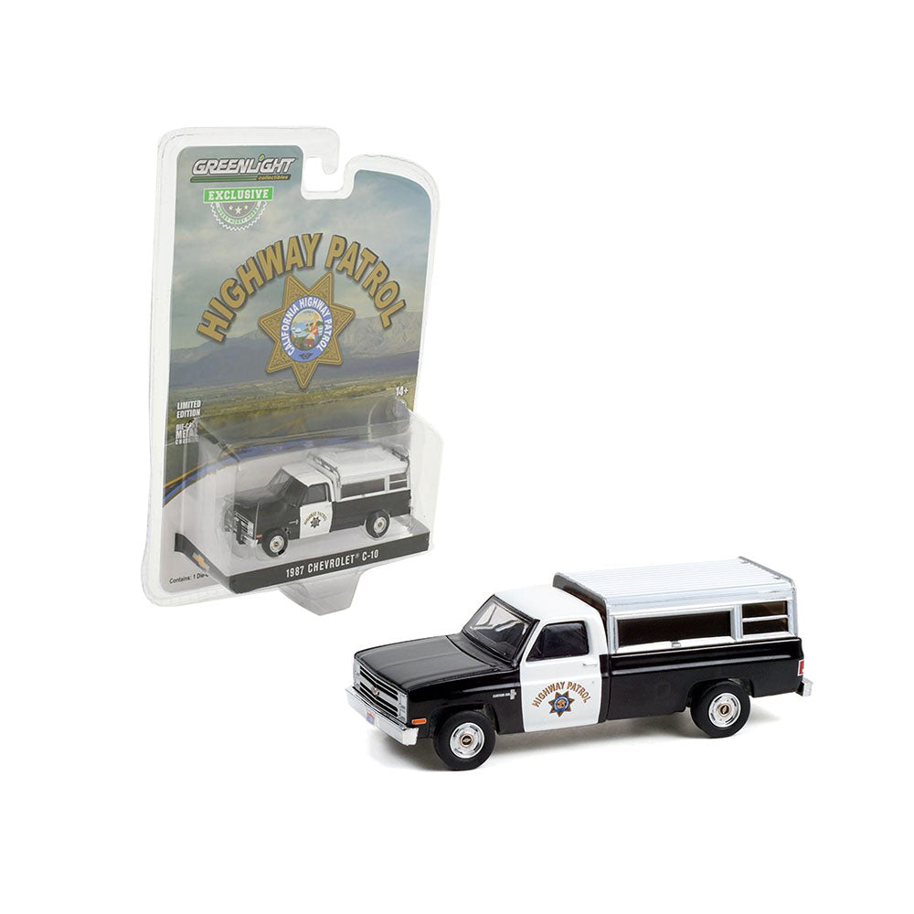 Greenlight Licensed 1:64 Scale Chevrolet C 10 California Highway Patrol 1987 Model Car