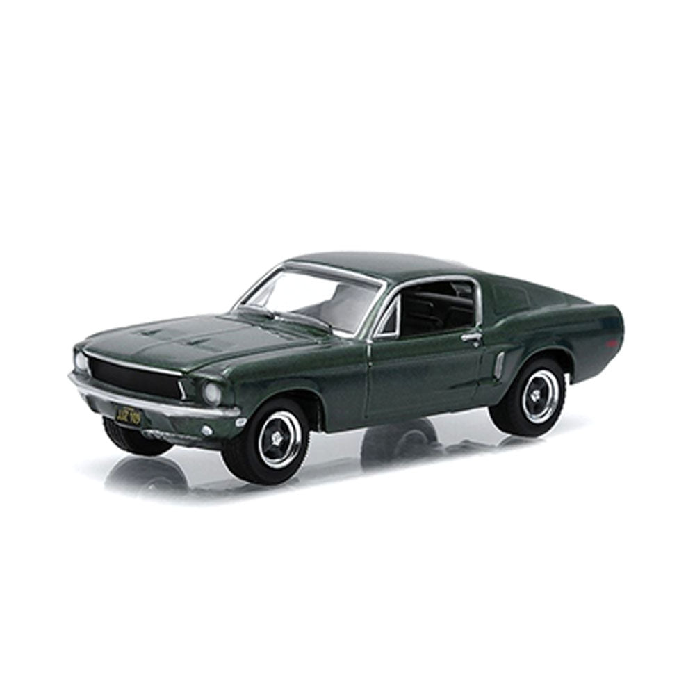 Greenlight Licensed 1:64 Scale Ford Mustang GT Fastback 1968 Diecast Model Car Highland Green