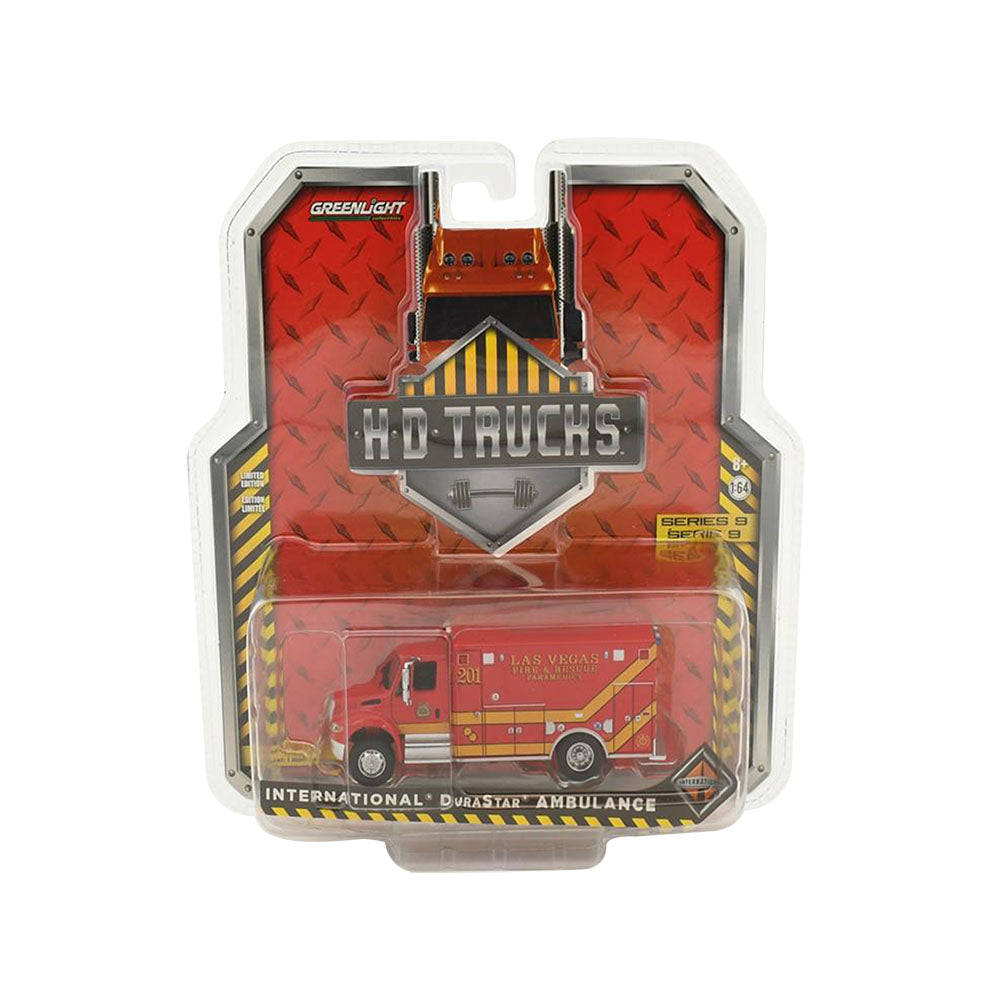Greenlight Licensed 1:64 Scale International Durastar Ambulance Diecast Model Car