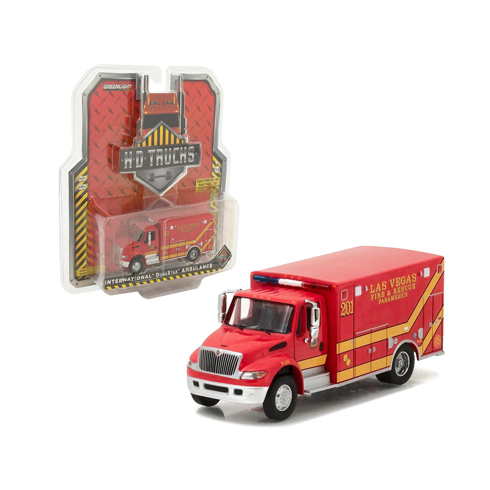 Greenlight Licensed 1:64 Scale International Durastar Ambulance Diecast Model Car