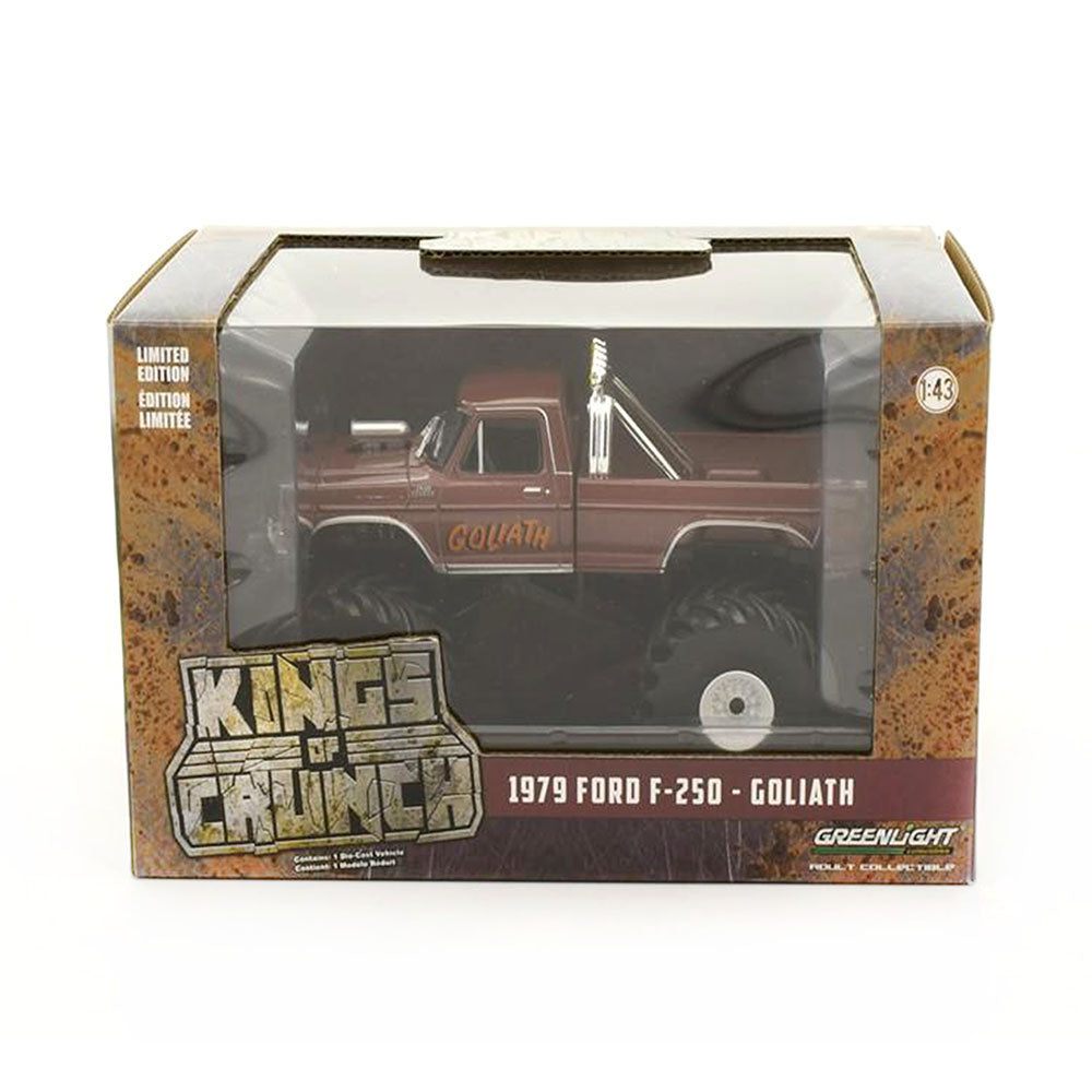 Greenlight Licensed 1:43 Scale Ford F-250 Goliath 1979 Diecast Model Car Burgundy