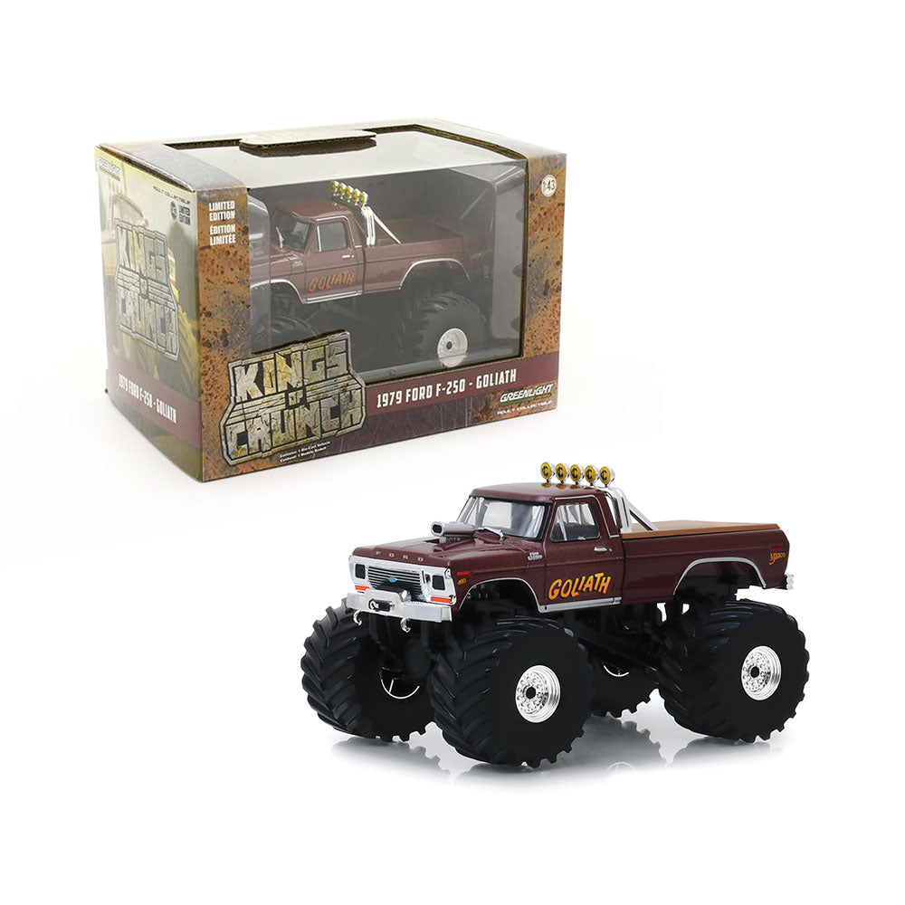 Greenlight Licensed 1:43 Scale Ford F-250 Goliath 1979 Diecast Model Car Burgundy