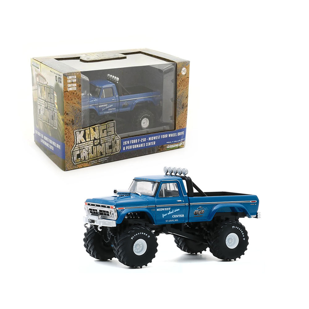 Greenlight Licensed 1:43 Scale Ford F250 Midwest Four Wheel Drive 1974 Diecast Model Car