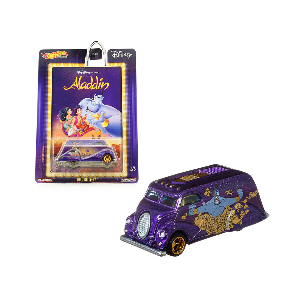 Hot Wheels 1:64 Scale Deco Delivery Aladdin Diecast Model Car Purple