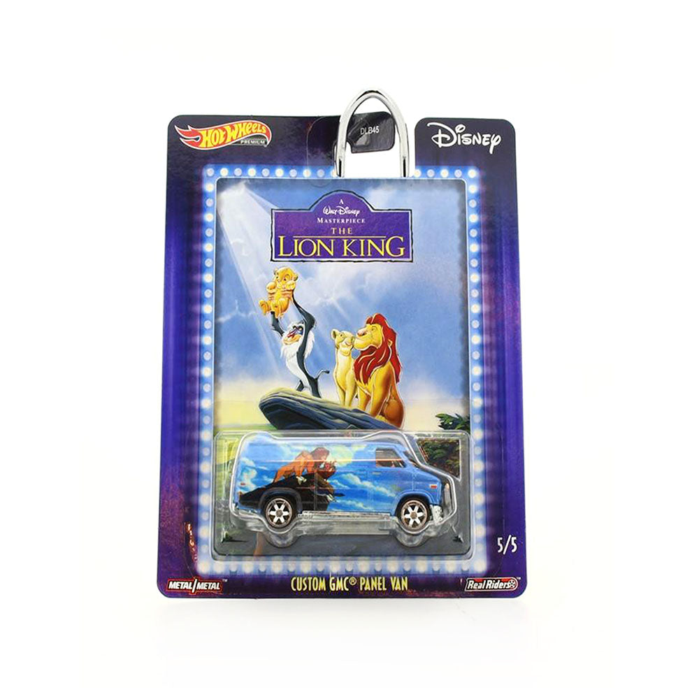 Hot Wheels 1:64 Scale Custom GMC Panel Van Lion King Diecast Model Car Blue
