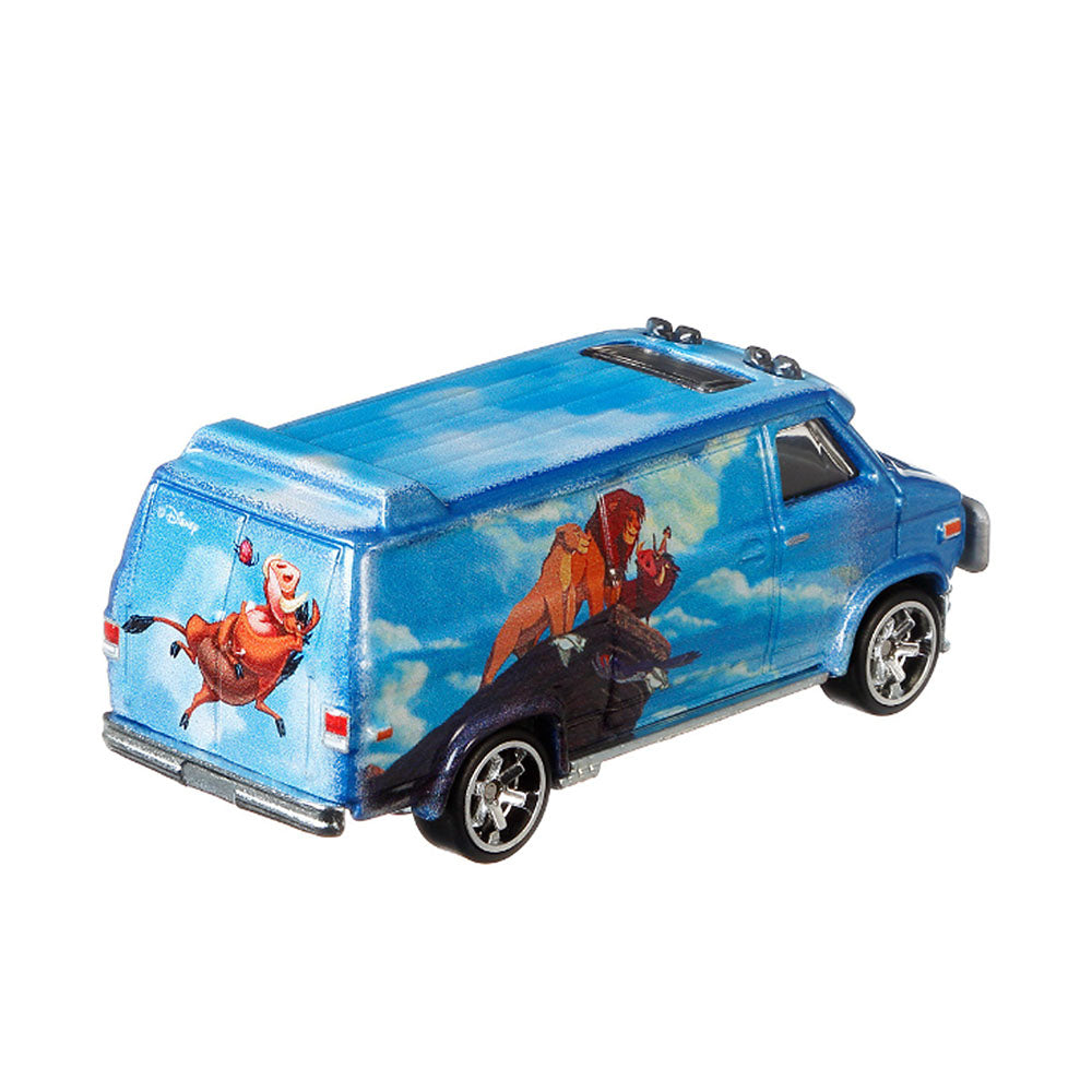 Hot Wheels 1:64 Scale Custom GMC Panel Van Lion King Diecast Model Car Blue