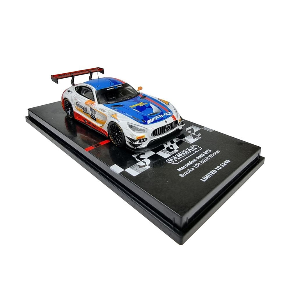 Tarmac Works Licensed 1:64 Scale Winner Gruppe M Racing Mercedes AMG GT3 2018 Diecast Model Car