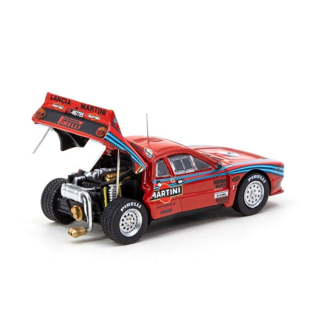 Tarmac Works Licensed 1:64 Scale Lancia 037 Rally Test Car Diecast Model Toy Red