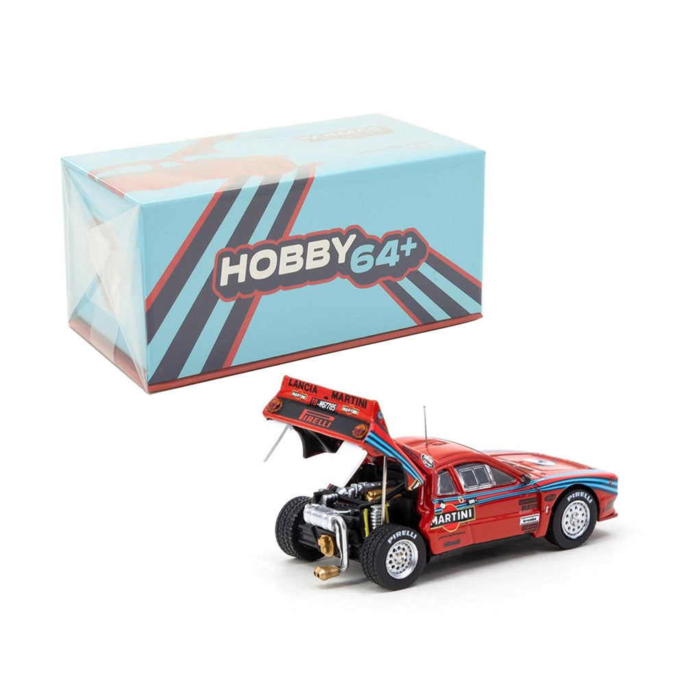 Tarmac Works Licensed 1:64 Scale Lancia 037 Rally Test Car Diecast Model Toy Red